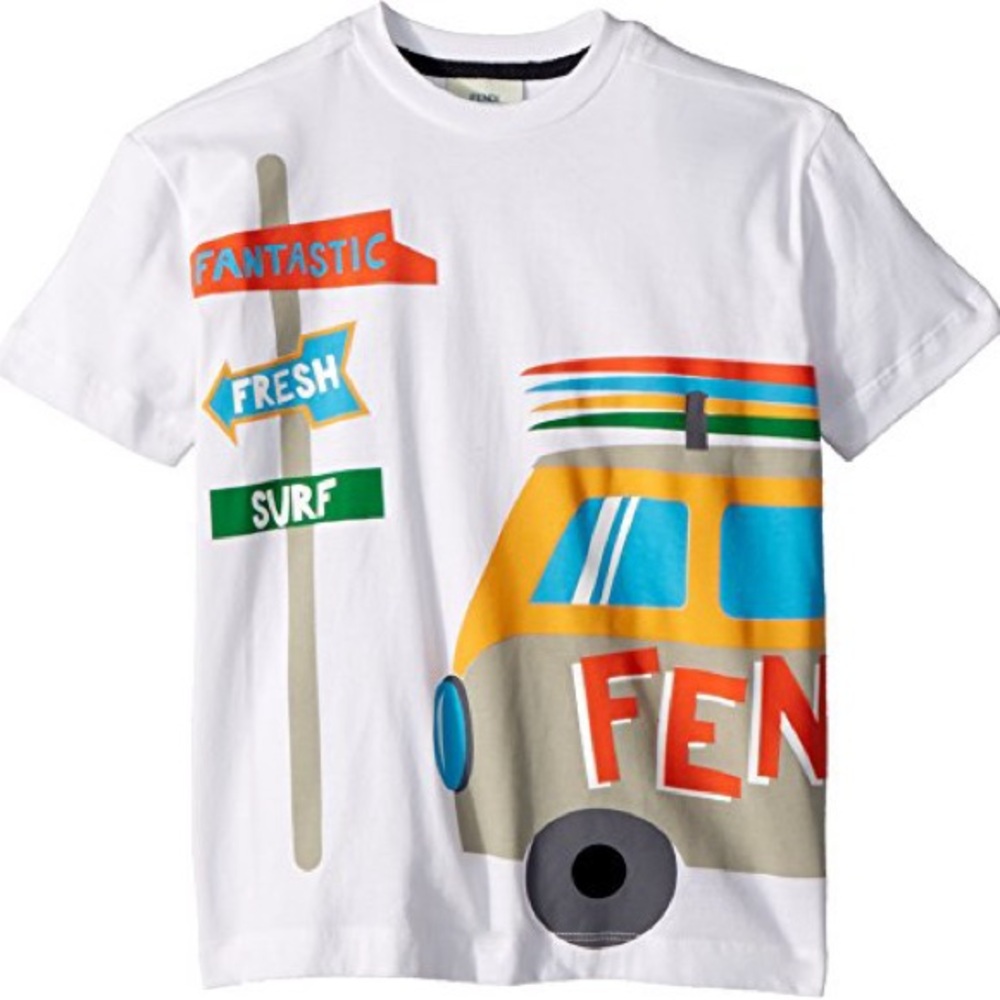 ✨❣️Fendi Kids Graphic Tee with Colorful Design✨
